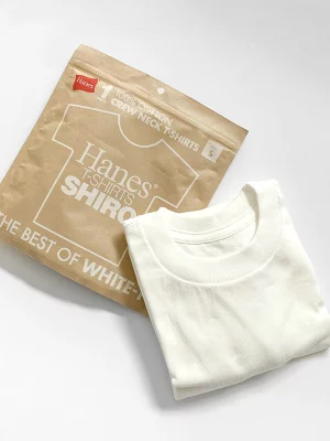 Hanes T-SHIRTS SHIRO®　THE BEST OF WHITE-T