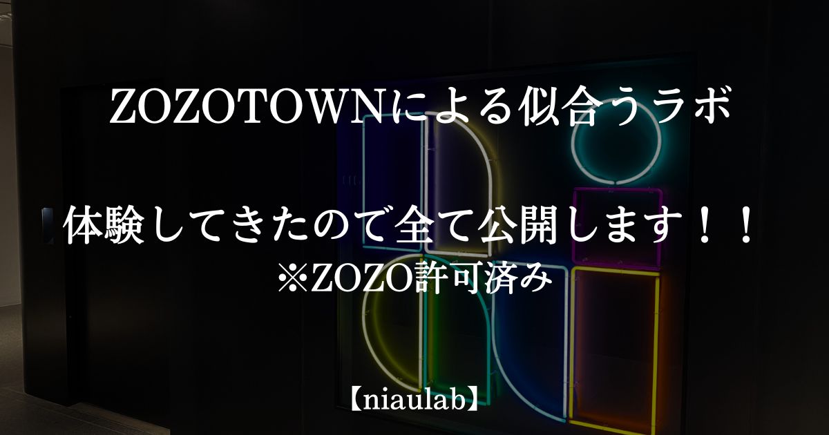 似合うラボを体験した感想とプレゼント【ZOZO許可済み