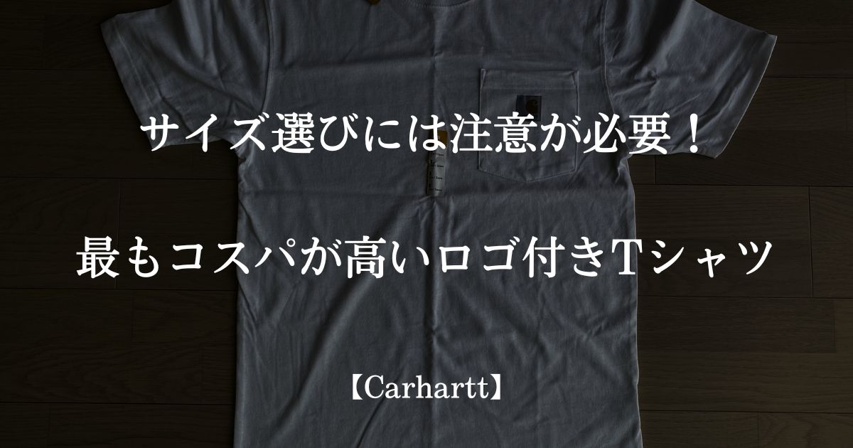 サイズ感は？オンスは？カーハートのTシャツをレビューします